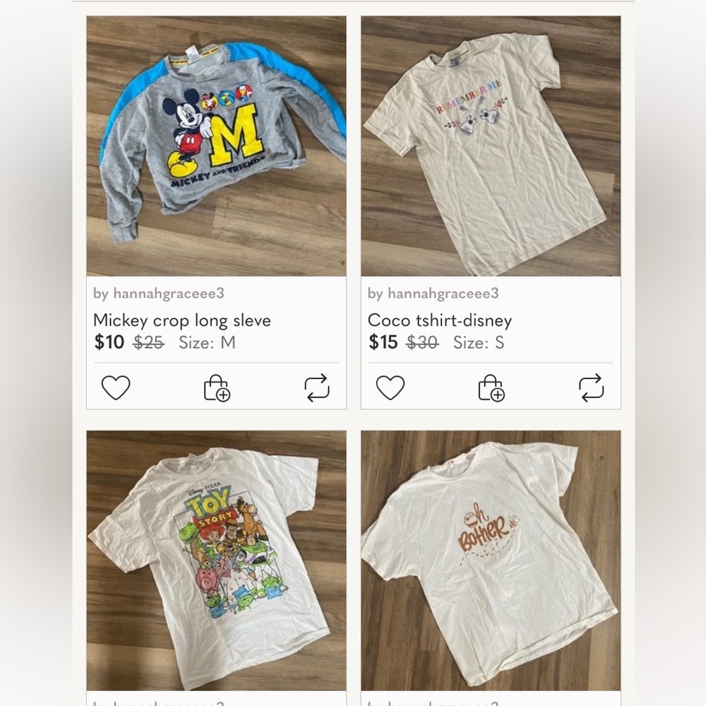 Disney shirt bundle